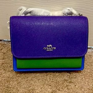 COPY - NWT Coach Klare Crossbody In Colorblock SV/Sport Purple Multi perfect fo…